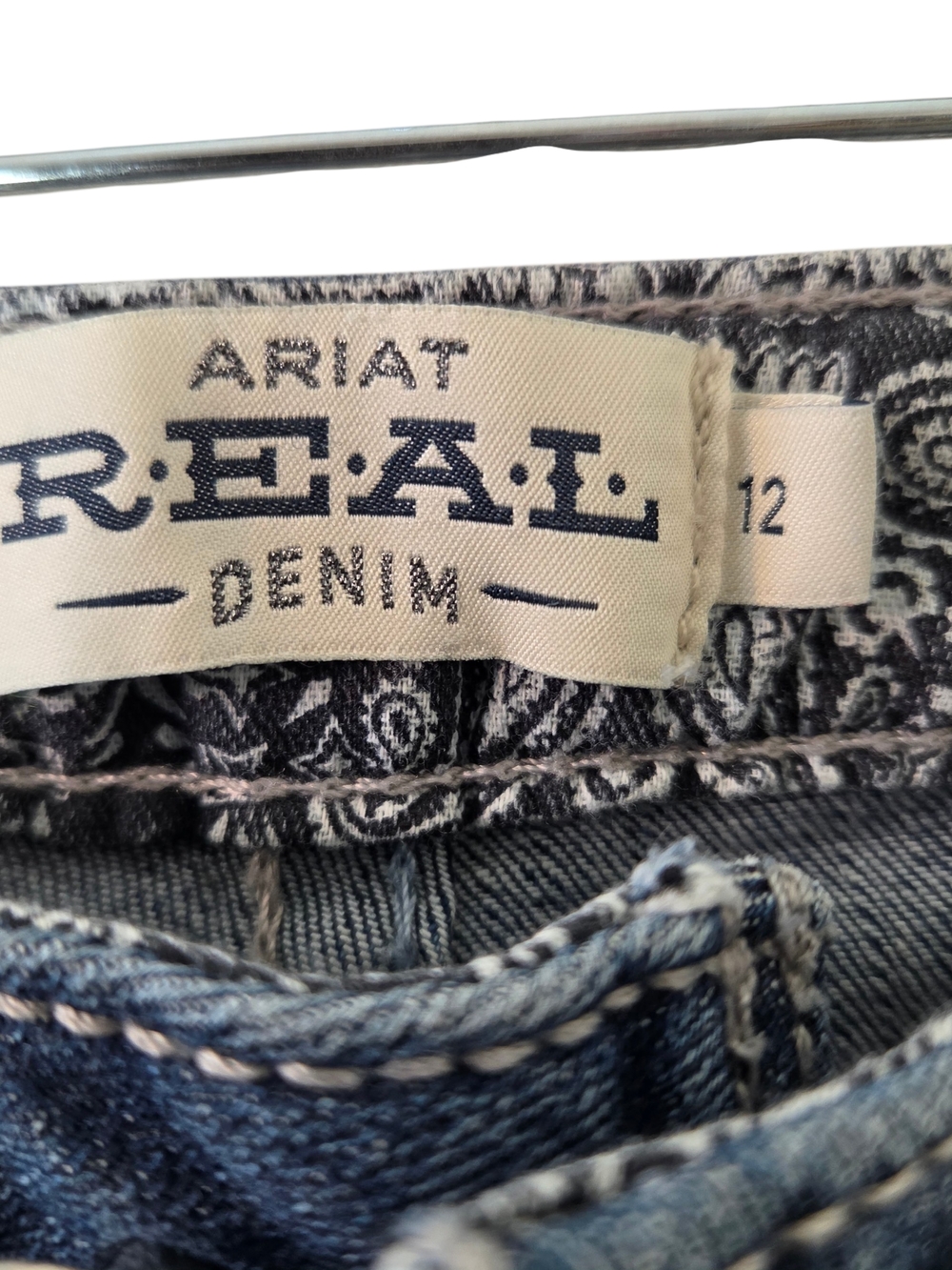 Ariat Dark Indigo Flare Jeans. Size 12 - Picture 5 of 11